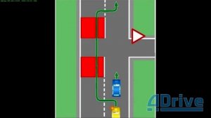 ПДД. Обгон на перекрестке с разметкой