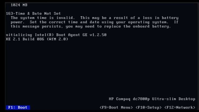 163 - time & date not set the system time is invalid. This may be a result of a loss in battery смотреть онлайн