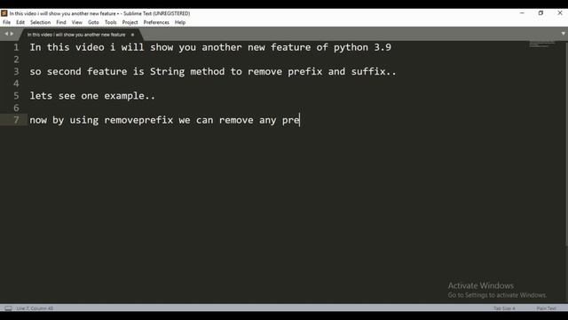 Python 3.9 New Feature | String Methods to Remove Prefixes and Suffixes смотреть онлайн