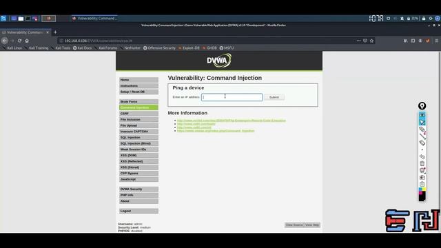 DVWA | Command Injection | Medium Security | Solution смотреть онлайн