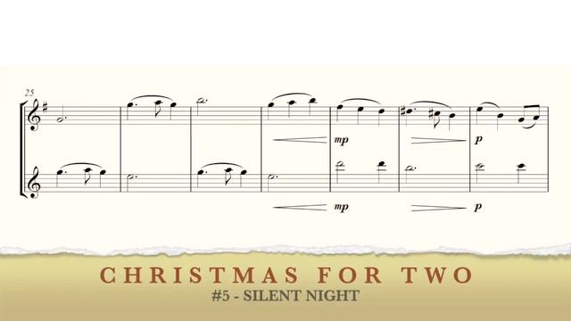 Christmas for Two: 7 Easy Carol Duets for Alto & Tenor Saxophones (Score Samples) смотреть онлайн
