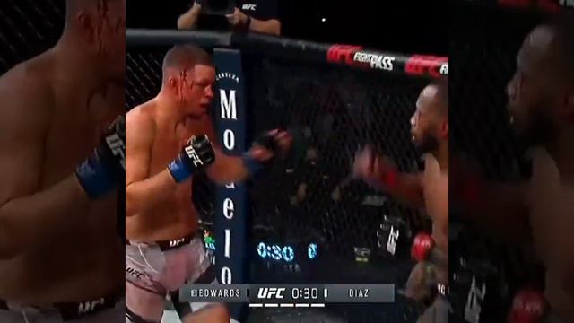 Нейт Диаз vs Леон Эдвардс - последняя минута боя смотреть онлайн