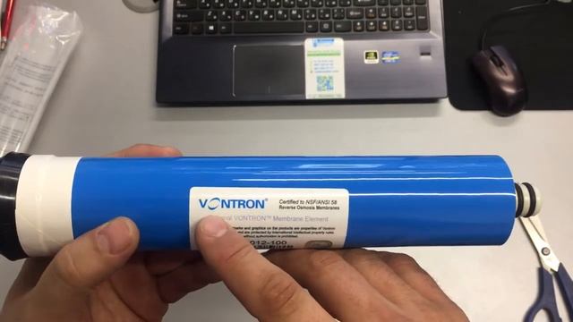 Vontron ULP2012-100 Мембрана обратного осмоса для бытовых питьевых фильтров. Обзор от VodaVozduh.co смотреть онлайн