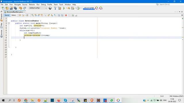 Reverse a Number using a while loop in Java ?? смотреть онлайн