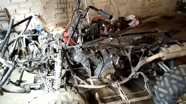 Stels 700D проект DROVA часть 31 Ставим двигатель смотреть онлайн