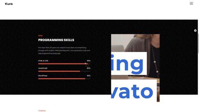 Kura - Personal Portfolio Vuejs Template freelancer cv смотреть онлайн