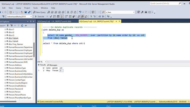 How to delete Duplicate records from SQL Table using CTE #sql #sqlqueries #sqlinterviewquestions смотреть онлайн