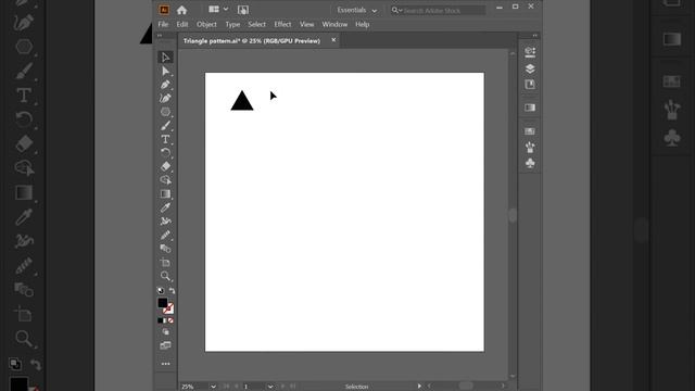 Triangle pattern | Паттерн из треугольника в Adobe Illustrator смотреть онлайн