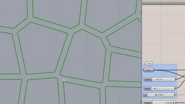 Grasshopper Voronoi Offset and Extrude