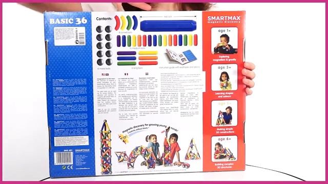 Bondibon Smart Max Магнитный конструктор ВВ0870 1) 36 элементов смотреть онлайн