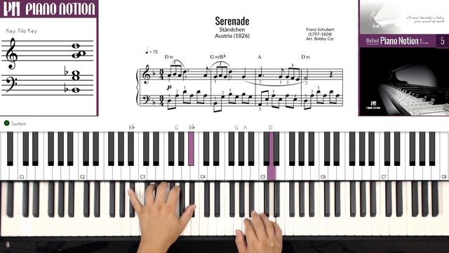 Serenade - Ständchen | Schubert (Sheet Music - Piano Solo Tutorial - Piano Notion Method Book 5) смотреть онлайн