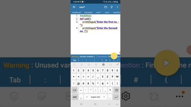 How to create Addition Function in python programming? Learn in 70 Seconds. смотреть онлайн