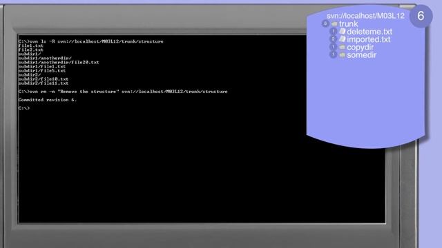 302_01-Subversion: svn rm;deleting files and directories directly смотреть онлайн
