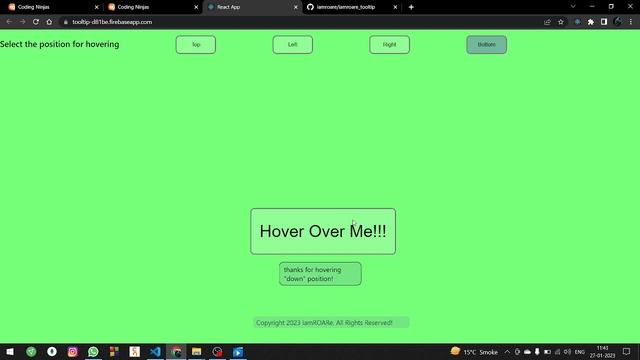Tooltip using React.js by Rahul Prajapati смотреть онлайн