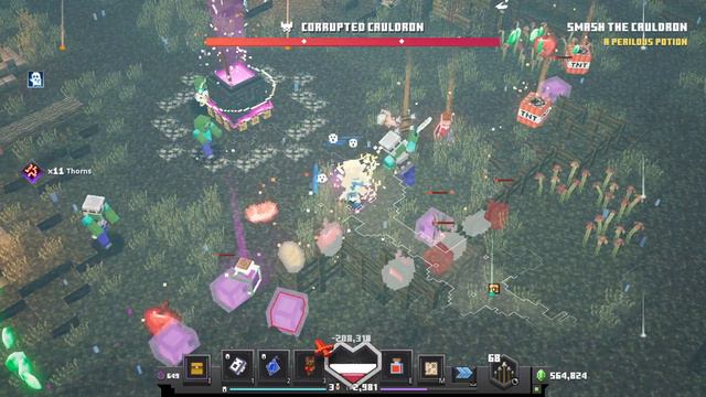 [Minecraft Dungeons]AFK farm in Apoc+25! 9000 Emerald per hour смотреть онлайн