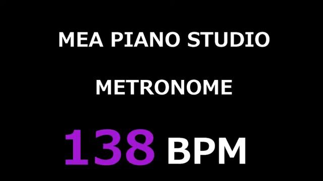 MEA Piano Studio Web Metronome 138 bpm смотреть онлайн