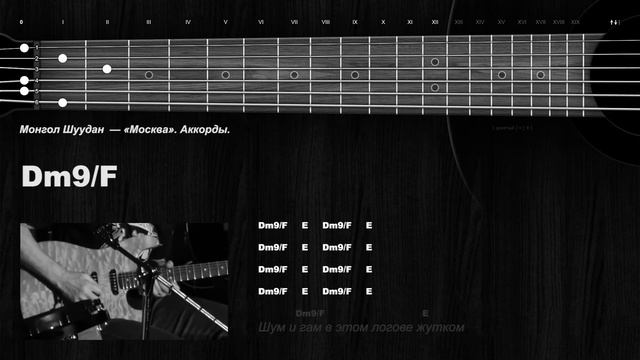 Монгол Шуудан — «Москва». Аккорды. смотреть онлайн
