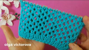 АЖУРНАЯ СЕТОЧКИ СПИЦАМИ 270  Вязание Узоры спицами Knitting patterns