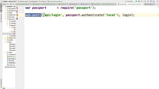 Securing MEAN Application with Passportjs webdev spring 2017 morning смотреть онлайн