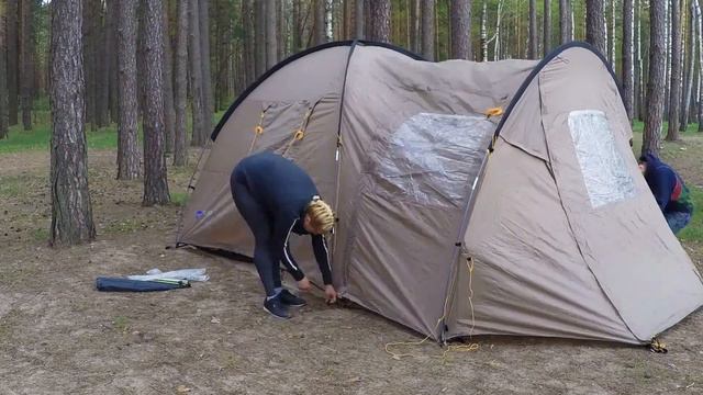 Установка палатки terra incognita olympia 4 TimeLapse смотреть онлайн