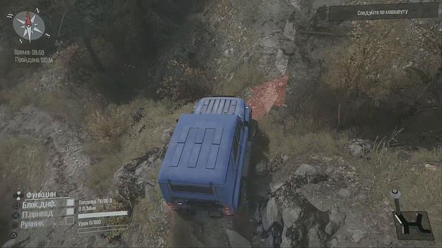 Spintires: MudRunner испытание - Забраться на холм (проверка и настройка микрофона Fifine 669) смотреть онлайн