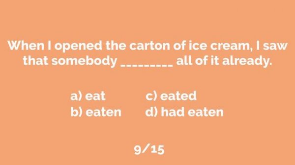 Past Perfect vs.  Past Simple – Free Grammar Test