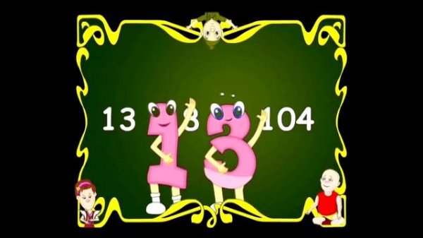 Learn Multiplication Table Of Thirteen - 13 x 1 = 13 | 13 Times Tables | Fun & Learn Video for Kids