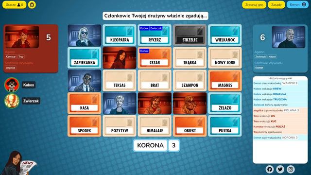 EWRON NIE WIEDZIAŁ CO WPISAĆ W... || CODENAMES смотреть онлайн
