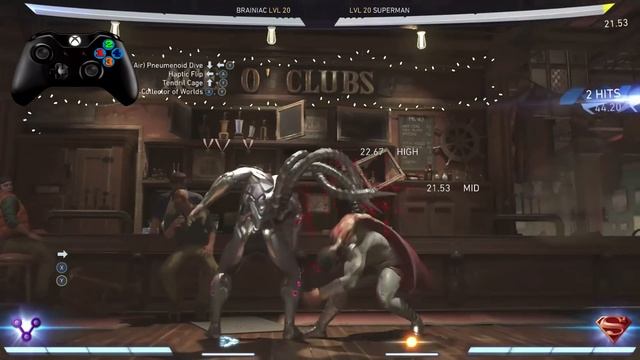 Injustice 2 BRAINIAC COMBOS! - BRAINIAC COMBO TUTORIAL смотреть онлайн