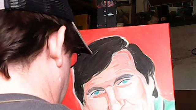 Alan Alda Hawkeye Mash Painting Time Lapse смотреть онлайн