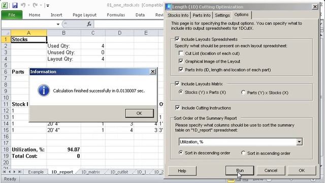 Cut Optimizer for Excel смотреть онлайн