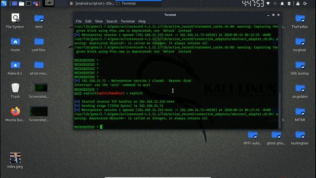 Android Meterpreter Session Closed Fixed смотреть онлайн