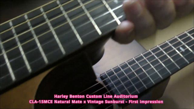 Harley Benton CLA 15MCE VS / NM - First impression - смотреть онлайн