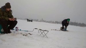 Зимняя рыбалка на р.Волхов #3. Отличный клёв! Подлёдная рыбалка в Ленинградской обл. 2021