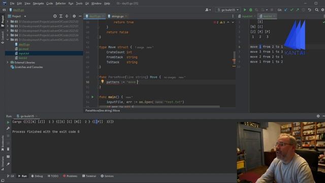 Advent of Code 2022 - Day 5 in Go смотреть онлайн