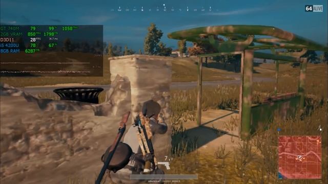 PLAYERUNKNOWN'S Battlegrounds (GT 740M/GT 825M/GT 920M) [Very Low] смотреть онлайн