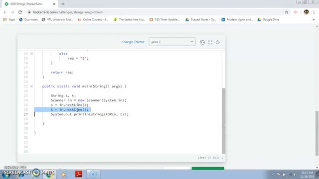 XOR Strings | Debugging Question | Cognizant смотреть онлайн