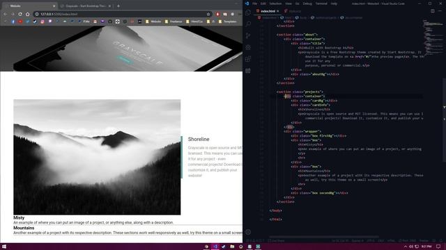 Grayscale website with Html and Scss for beginners from scratch смотреть онлайн