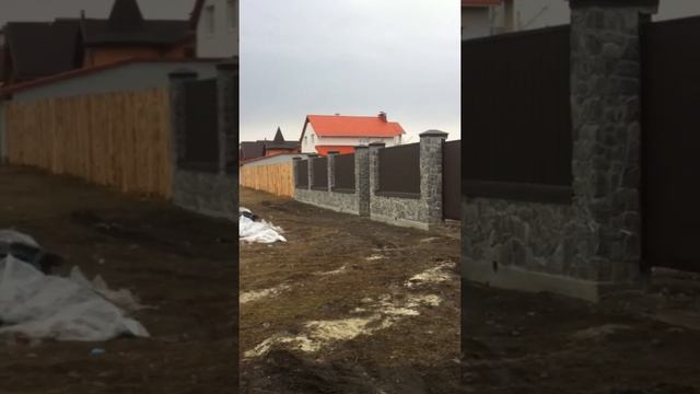 Устройство забора из бутового камня, часть2 смотреть онлайн