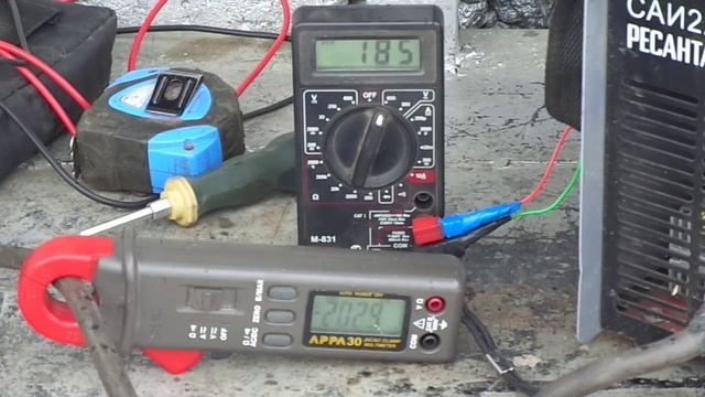 Ресанта 220А измерение тока. смотреть онлайн