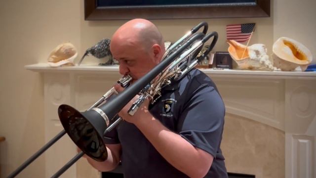 Bach Cello Suite No 5 Sarabande on a Butler C12 Carbon Fiber Bass Trombone смотреть онлайн