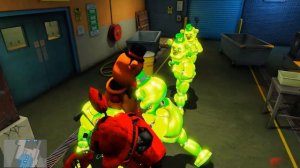 FNAF - МОМО И АНИМАТРОНИКИ ТОЙ ФРЕДДИ ПРОТИВ AR АНИМАТРОНИКОВ ГТА 5 МОДЫ GTA MODS