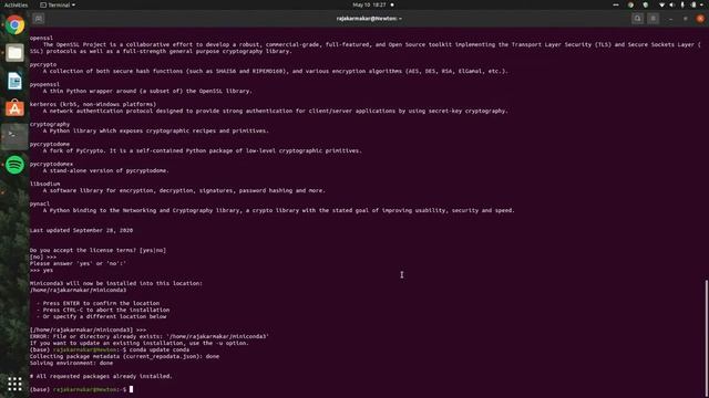 Miniconda | How to install Miniconda in Linux environment | Step by step tutorial смотреть онлайн