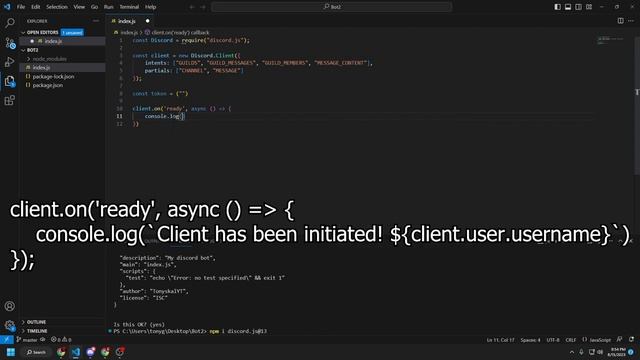 How to easily make a Discord Bot in Visual Studio Code! (PASTEBIN) смотреть онлайн