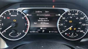 2022 Nissan Rogue Reset Oil Life Service Interval 22