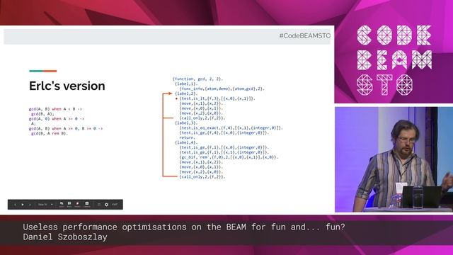 Daniel Szoboszlay - Useless performance optimisations on the BEAM for fun | Code BEAM STO 19 смотреть онлайн