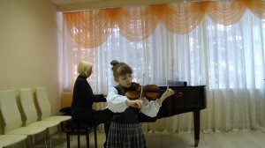 Скрипка, 9 лет - «Венгерский танец №1 g-moll»