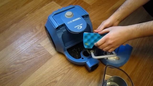 Инструкция по установке и замене HEPA фильтра в пылесосе смотреть онлайн