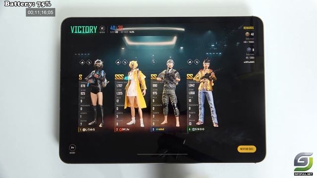 iPad Pro M2 test game PUBG New State Max Setting Ultra 90 FPS смотреть онлайн