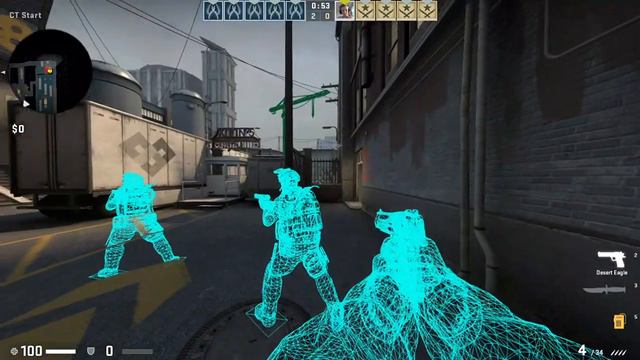 Несколько читерских команд в CS:GO смотреть онлайн